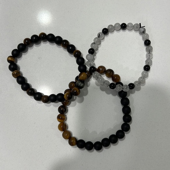 Other - Tigers Eye and Black Onyx Bracelets